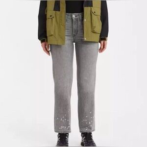 LIGHT GRAY WORN IN Women's Low Pro Straight-Leg Jeans, US 30